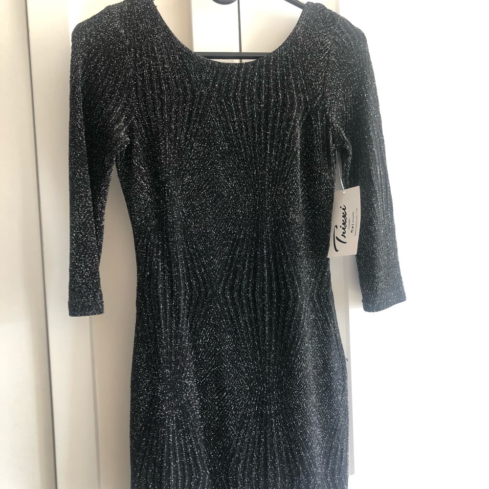 Trixxi  glitter bodycon dress with